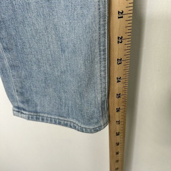 Paige Sarah Slim Jeans Womens Size 27 High Rise Ankle Light Wash Destructed - Picture 7 of 12